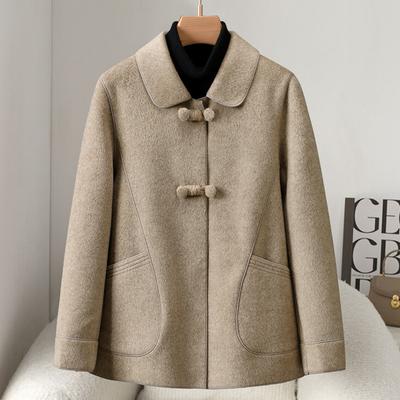 Cappotti in lana e misto lana per donna di mezza età, taglie forti, autunnali, eleganti, larghi, giacche da donna