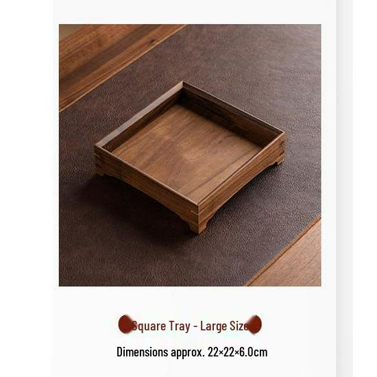 Walnut Wood Chinese Tea Tray and Storage Box