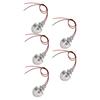 5PCS LED In Ground Well Light DC 12V 1W Mini Embedded Spotlight LED Deck Lamp for Jewel Cabinet