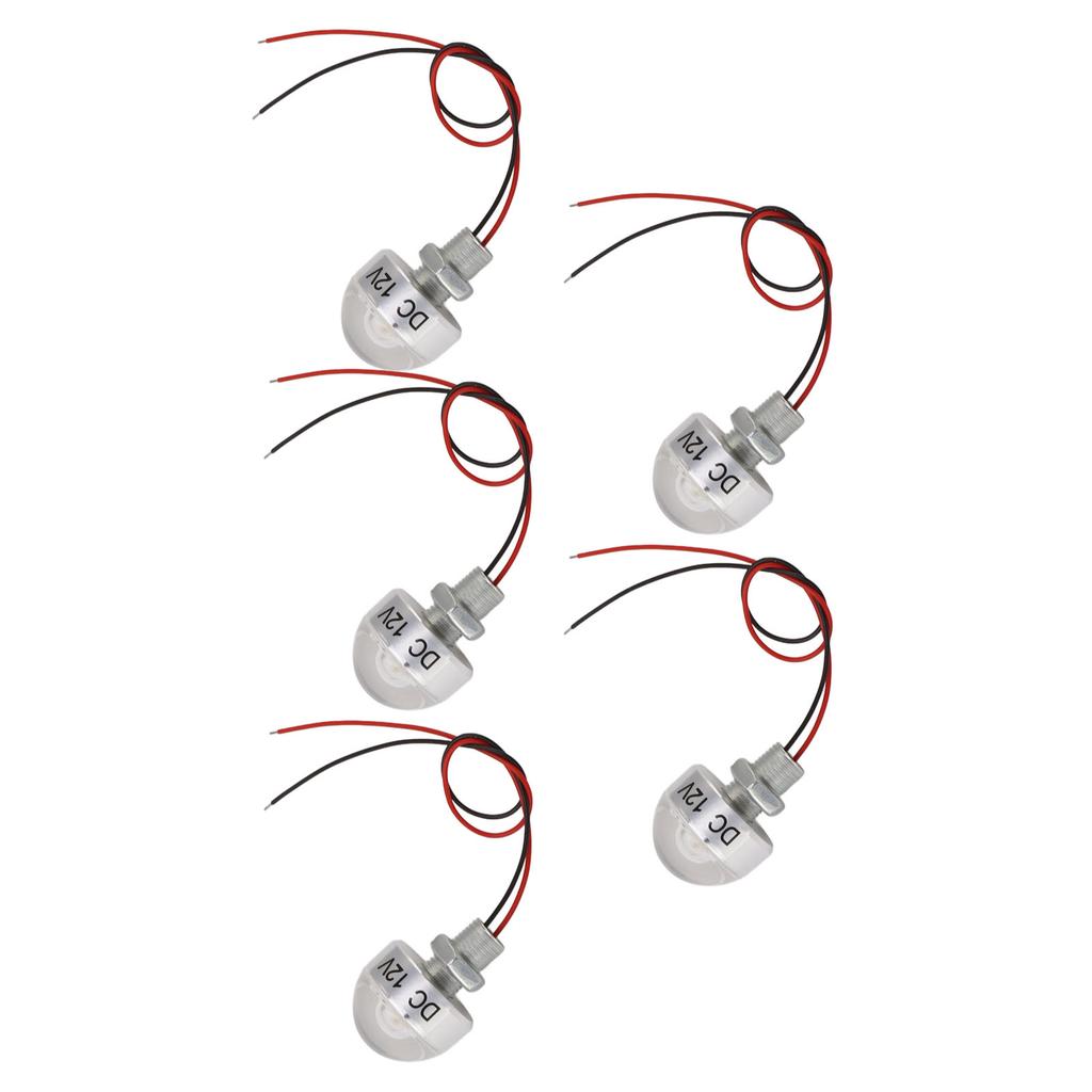 5PCS LED In Ground Well Light DC 12V 1W Mini Embedded Spotlight LED Deck Lamp for Jewel Cabinet