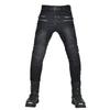 Mens Motorcycle Riding Jeans Tactical Pants With Protective Padding Multi-Pocket Zipper Design Outdoor Motorbike Use