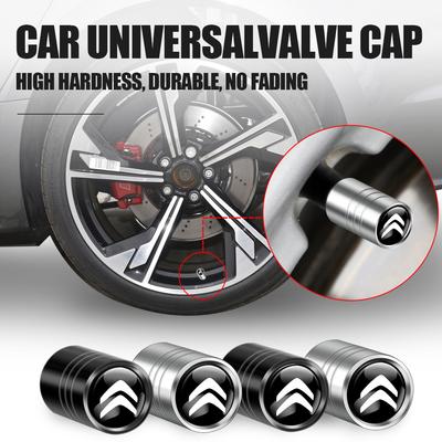 4Pcs Car Logo Wheel Tire Valve Stem Caps Cover Accessories For C5X C3 C4 Aircross Picasso Cactus Celysee e-C3 e-C4 Grand
