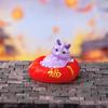 Mini Dragon Ornament Bright Colors Cute Dragon Figurine Resin Ornament for Home New Year Decorations