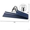 10 Pack Anti-slip Stainless Metal Pant Trousers Jean Hangers Rails Closet Storage Organizer