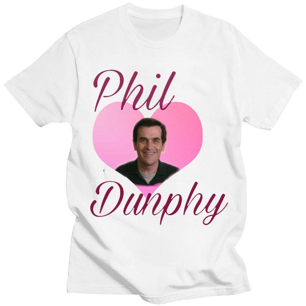 Phil Dunphy 2022 Amerikan TV Dizisi Tişörtleri Harajuku Grafikli Baskılı Kısa Kollu %100 Pamuklu Tişört Oversize Sokak Giyimi Unisex