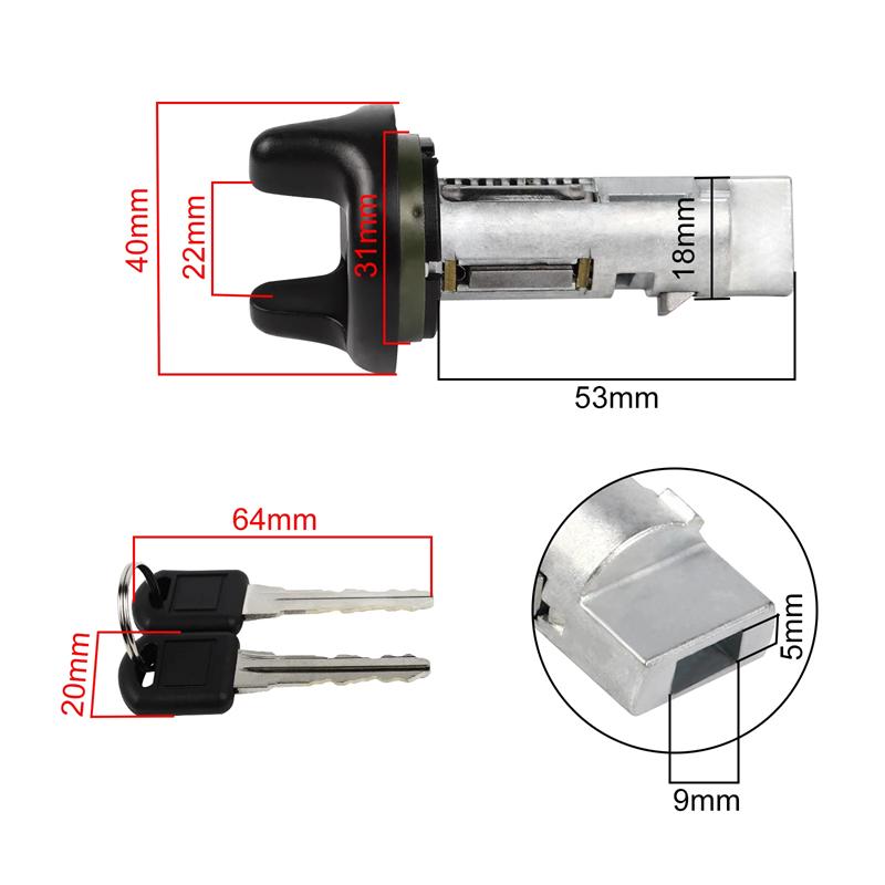 Zündschalter Zündschlosszylinder Für Chevrolet Chevy GMC Astro C K PICKUP 1995 1996 1997 702671 12369498