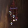 Handcrafted Wall Hanging Bells with Ring|Traditional Rajasthani Hand Painted Bells for Home Decoration,Pack of 2 (Multicolor), Plastic