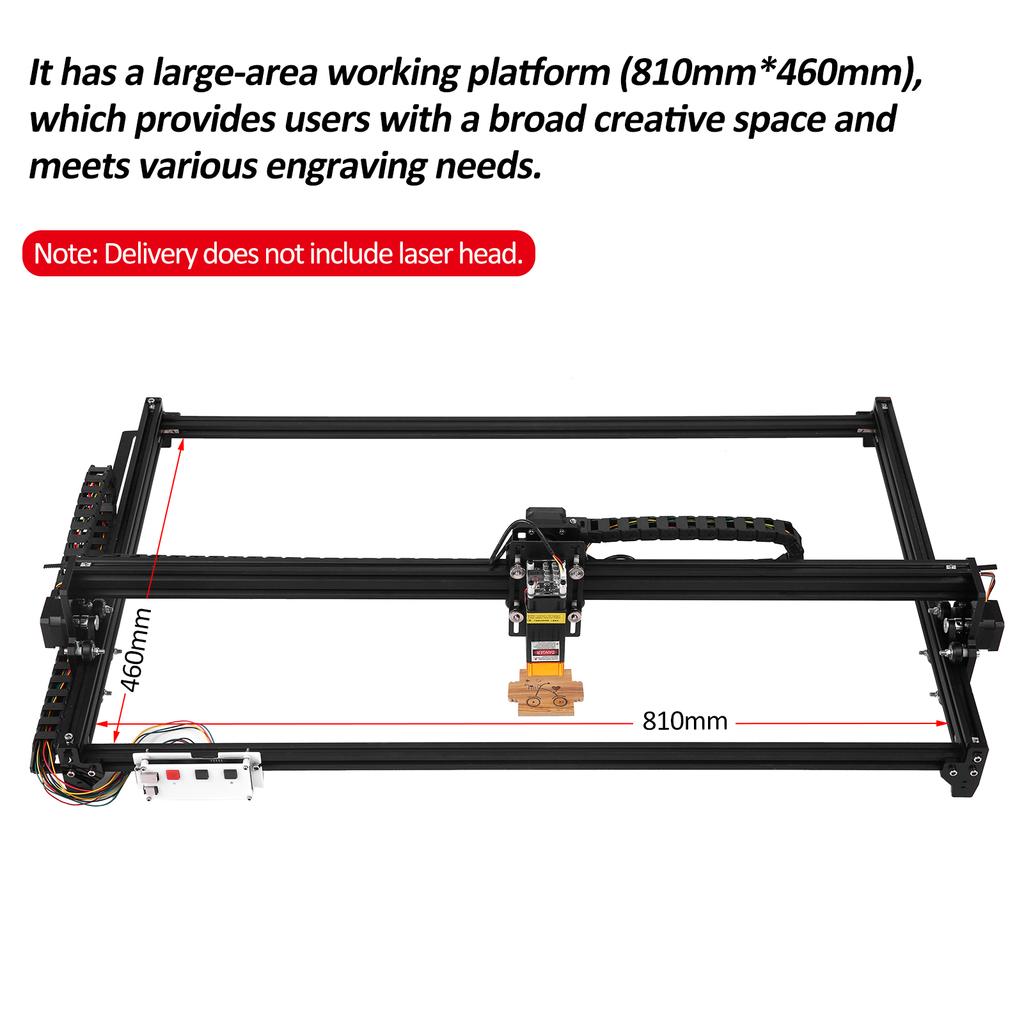 810mm*460mm Engraving Area,Aluminum Alloy Laser Engraving Machine Laser Engraving Cutting Machine