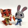 Zootopia Judy Hopps & Nick Wilde Handmade Figure Cute Cartoon Anime PVC Model Toy Collectible Birthday Gift