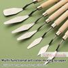 7Pcs/Set Stainless Steel Oil Painting Knives Artist Crafts Spatula Palette Knife Oil Painting Mixing Knife Scraper Art Tools