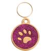 Free Custom Dog Id Name Tag Personalized Pet Dog Tags Anti-Lost Cat Tags Pet Paw Glitter Pendant Chihuahua Collar Accessories