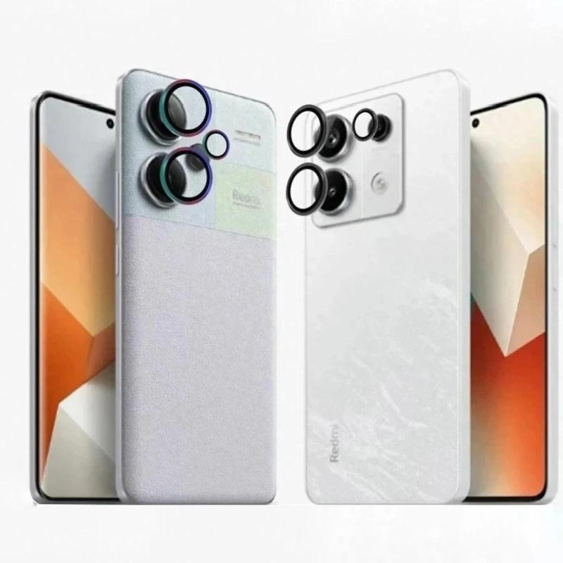 Metal Ring+Tempered Glass Camera Lens Protector for Xiaomi 13T 14T Pro Redmi 13 13C Note 13 4G 5G Note 13 Pro 4G 5G Note 13 Pro+ Plus