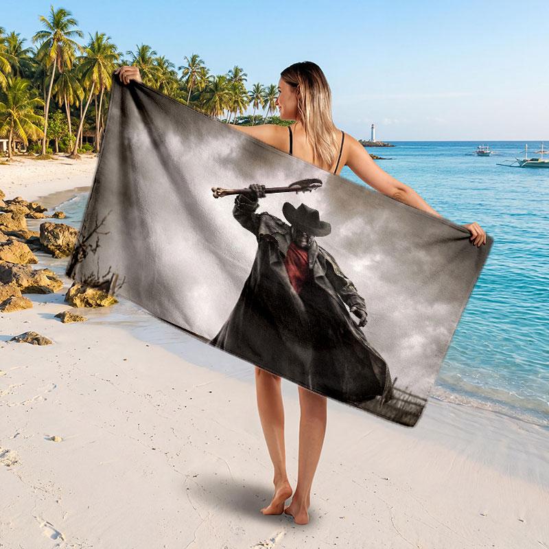 Large Beach TowelJeepers Creepers The Creeper Soft Absorbent Towel Beach Bath Home Use