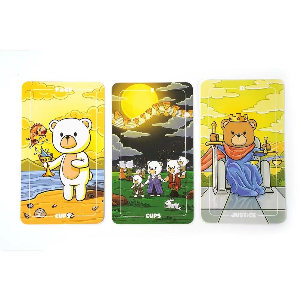 Teddy Tarot Cards High Quality Divination Board Games Party Entertainment Games Occult Card Game for Family Party