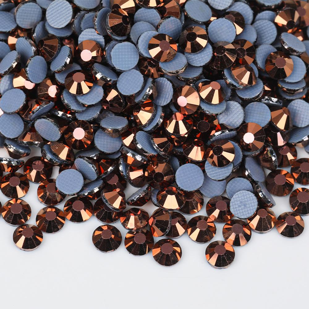 

Weichen Новый круглый резиновый низ цветной бриллиантовый чехол для мобильного телефона сделай сам дизайн ногтей стразы стеклянные ювелирные изделия аксессуары SS30# -288pcs розового золота