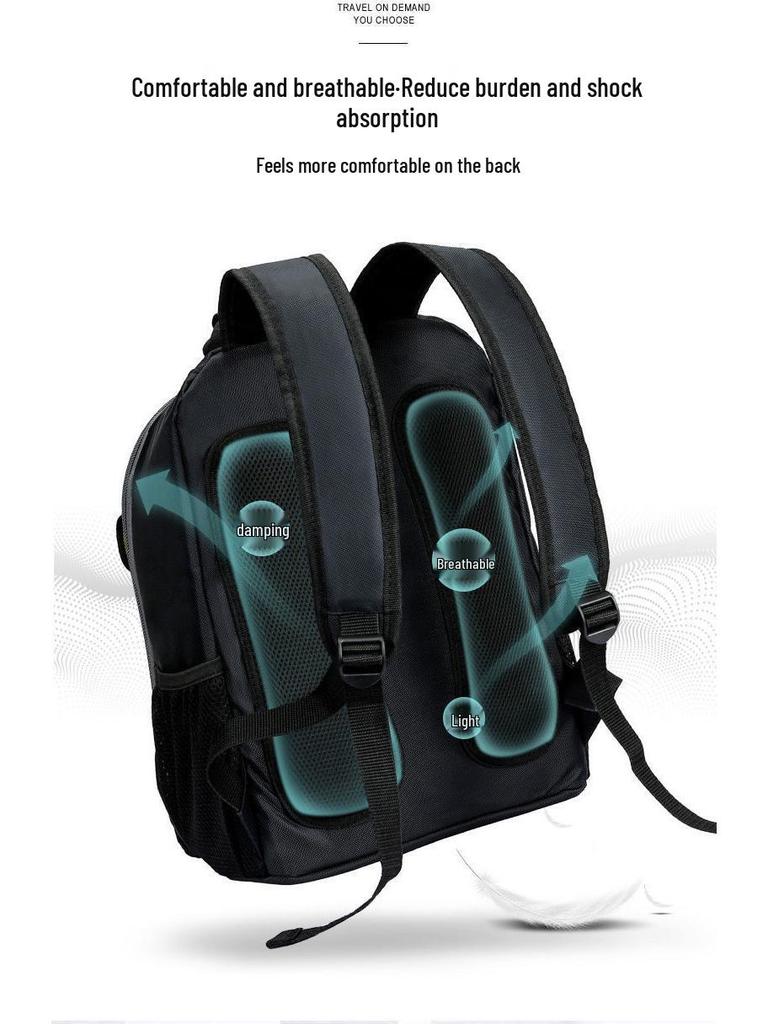 Multifunctional Canvas Tool Backpack for Electricians and Woodworkers