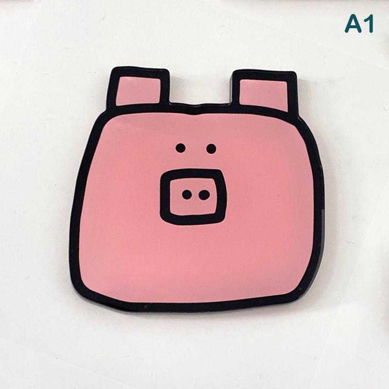 Cute Cartoon Acrylic Coaster Irregular Shapes Heat-Resistant Bowl Pad For Coffee, Tea, Hot Drinks Table Protectors Desk Decor