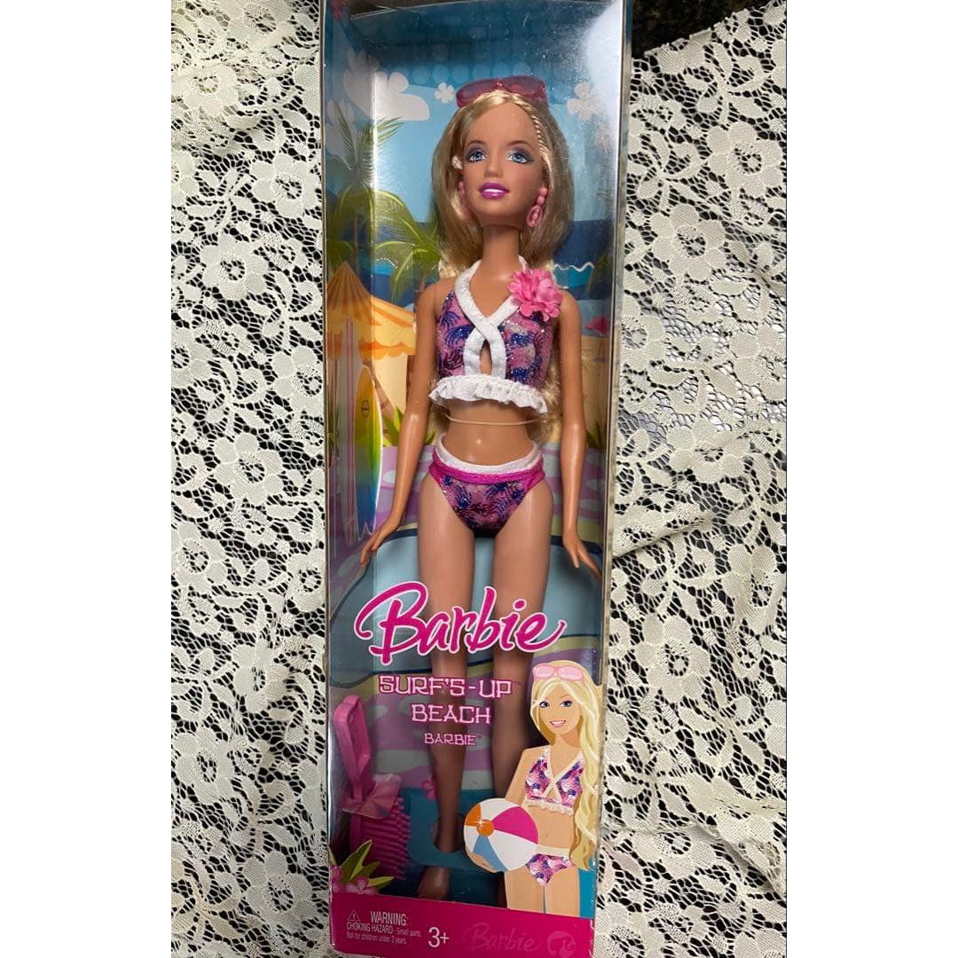 Used Brand New Unopened 2007 Mattel Barbie Surf s-Up Beach Doll