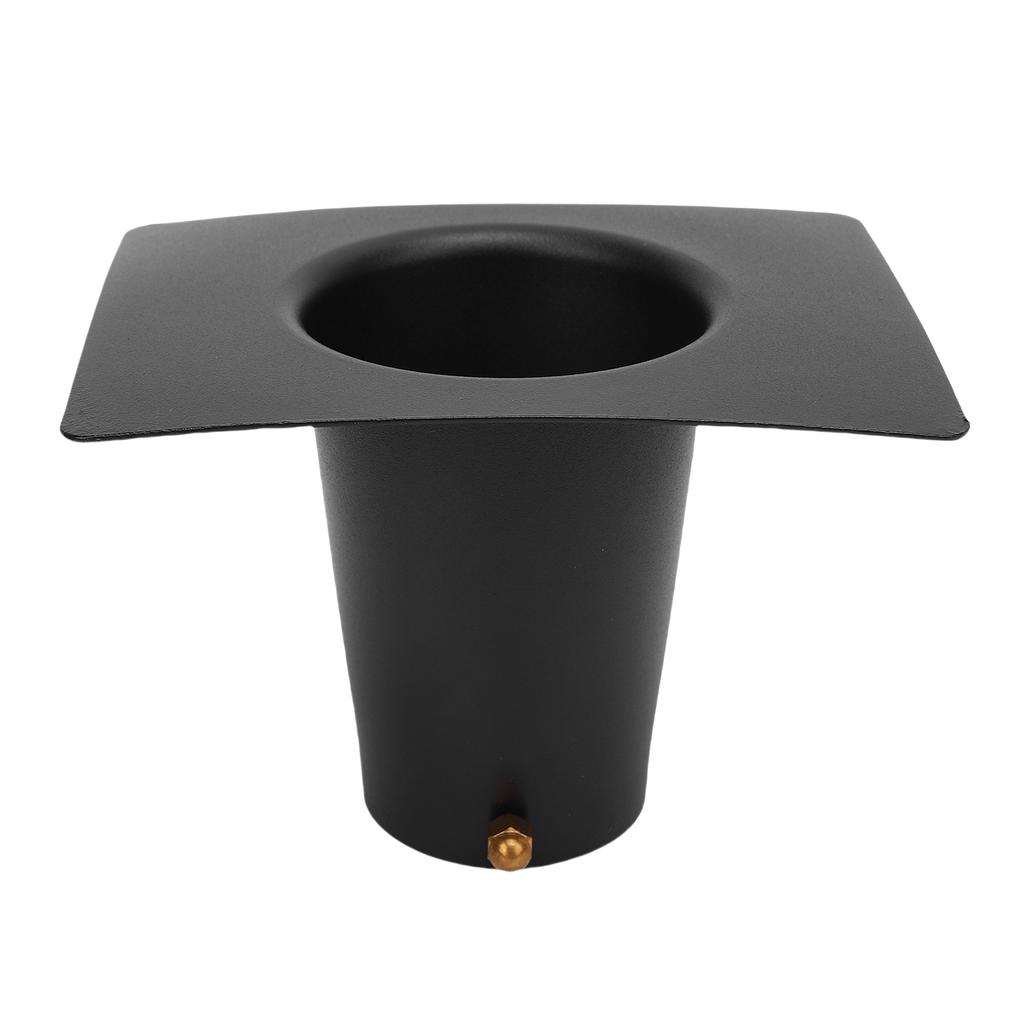 Rain Chain Gutter Adapter Installer Black Powder Coated Aluminum Downspout Installation Tool