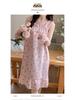 2026 Summer Women's Cartoon Padded Strappy Loose Nightgown Dress Pajamas - Sweet Outdoor Style