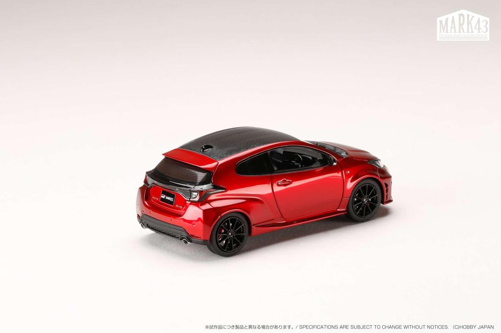 Hobby Japan MARK43 Scale Toyota GR YARIS RZ High Performance 2024 Emotional Red II Finished Model PM43145BR 1/43