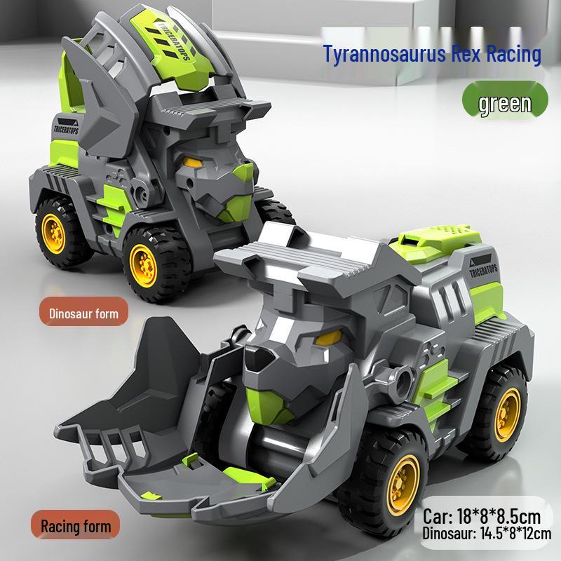 Popular Children's Deformed Toy Robot and Car Set for Educational Play at Street Markets and Night Stalls.