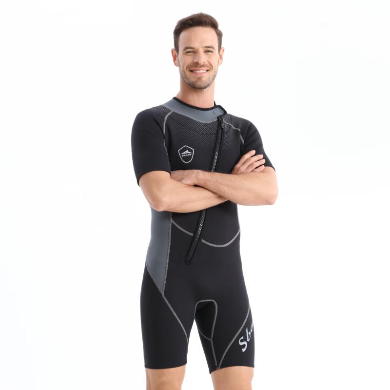 SBART Men s 1.5mm Short Sleeve Wetsuit L