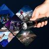 LED COB Flashlight 500 lm Ultra Bright Powerful Zoomable Flashlight