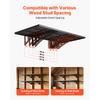 SucceBuy 2-Tier Wall Garage Shelving 20x48in/24x36in 280lbs Per Shelf Steel Wall Mounted Floating Storage Metal Rack for Garage