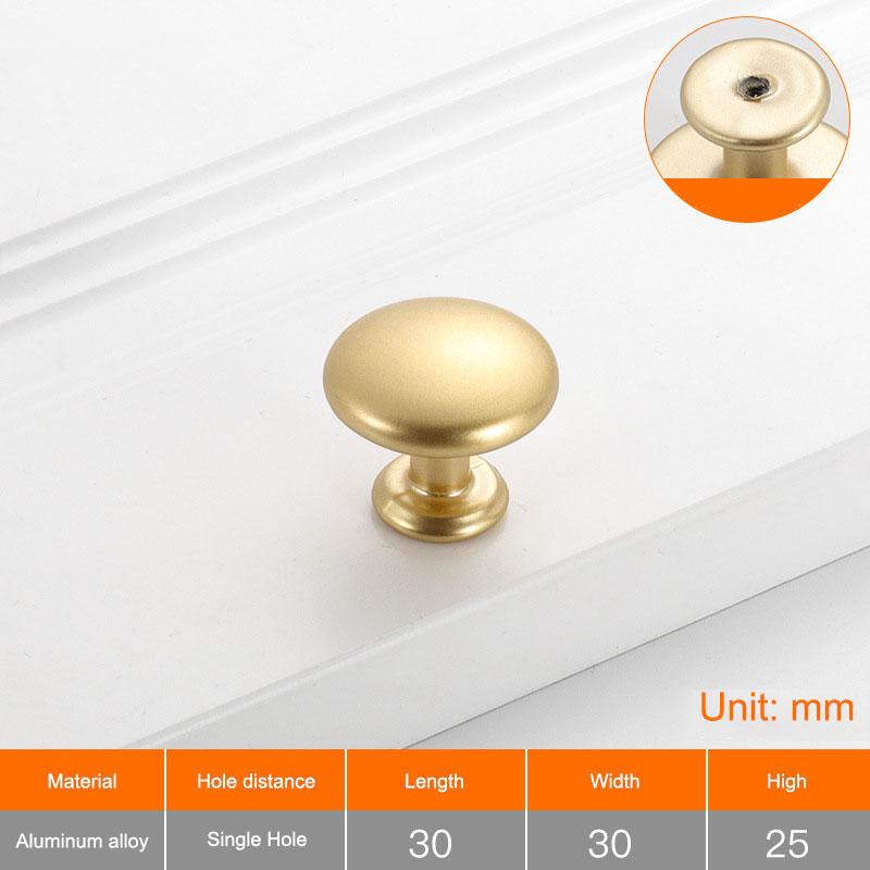 

Cabinet Pull Handle Aluminium Alloy Drawer Cupboard Wardrobe Furniture Door Knob with 22mm Screw,Single Hole 8111 Gold