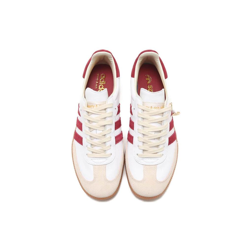 Sporty & Rich x adidas Samba OG Weiß Kernrot Unisex Sneaker Schuhe-Weiß Wolkenweiß IF5660