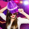 New Led Fiber Luminous Hat Bar Disco Luminous Baseball Cap Hip Hop Couple Flashing Hat
