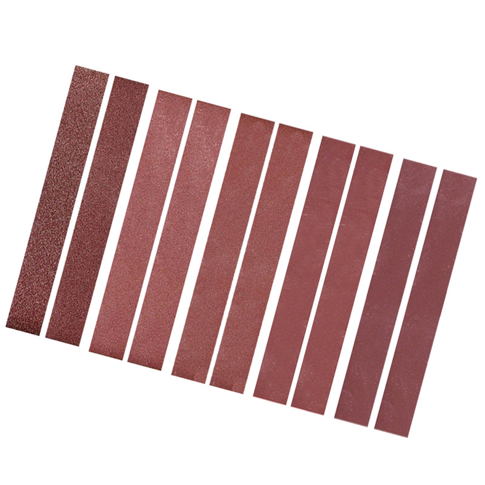 

30x330mm 10 Pack Sanding Belts (2 Each of 120 240 400 800 1000 Grits) Aluminium Oxide Sanding Belt Sandpaper Sander красный