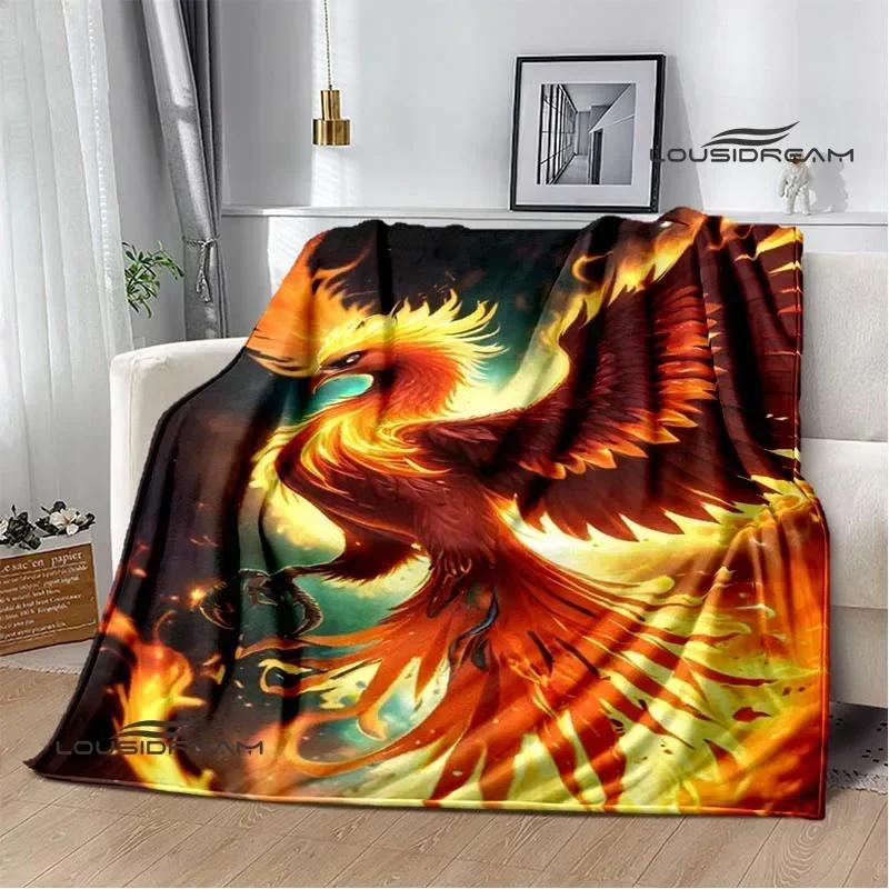 3D Phoenix Printed Blanket Flannel Warm Blankets Soft and Comfortable Blanket Bed Linings Cubre Cama Birthday Gift