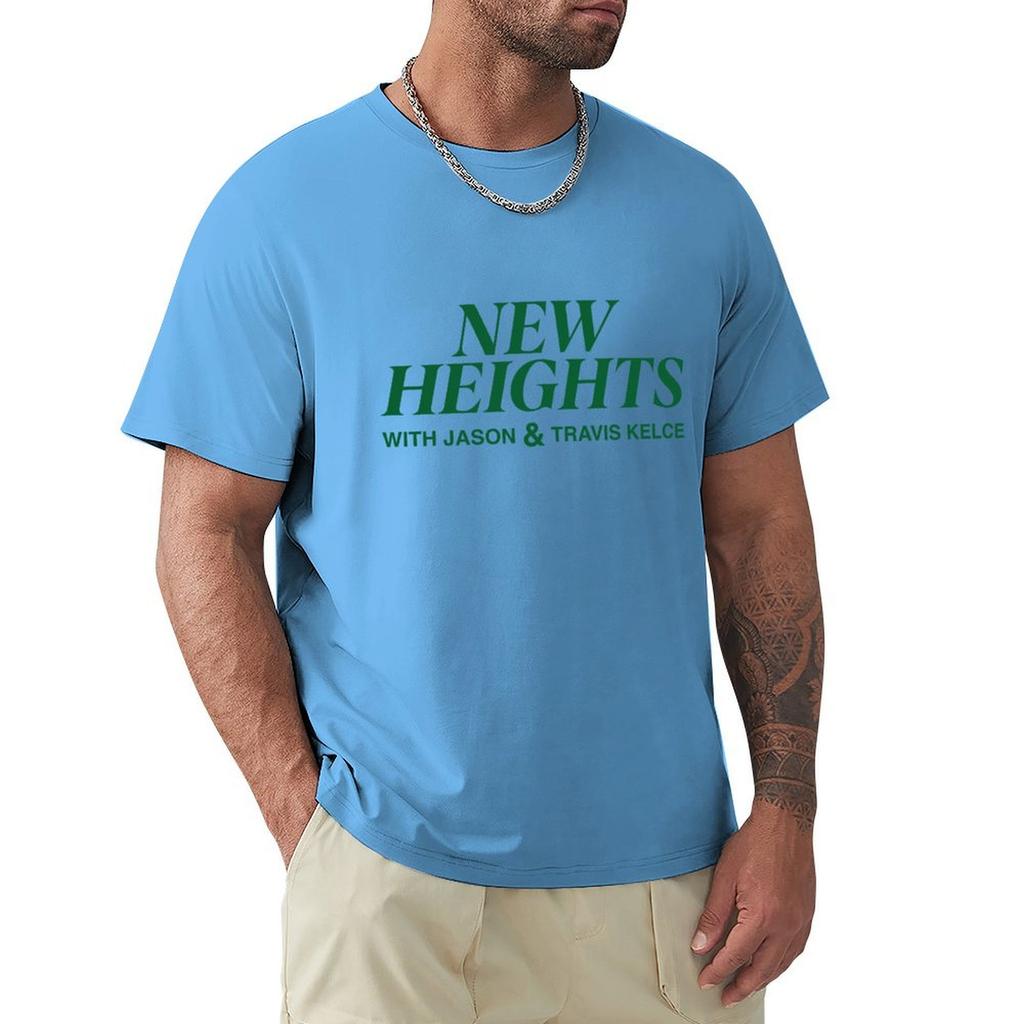 New Heights Merch New Heights Podcast T-Shirt Sweat Animal Prinfor Boys Quick Drying Blanks Mens Funny T Shirts