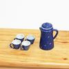 5Pcs Miniature Kettle And Cup Set For 1/12 Dollhouses Accessories And Creative Dollhouses Landsacping Decoration