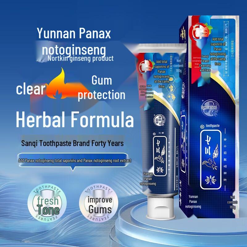 Sanqi Flower Mint Herbal Gum Care Toothpaste