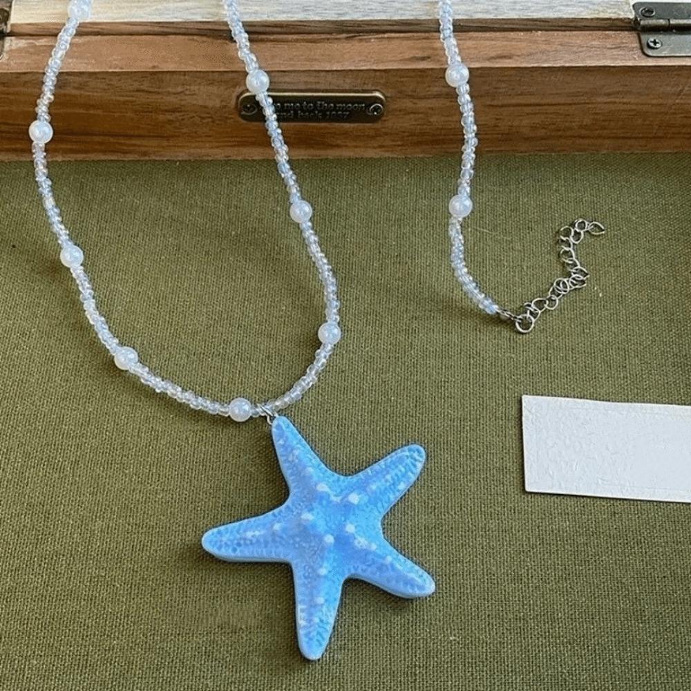 Bohemian Starfish Choker Beach Surfer Trendy Beach Necklace Cute Starfish Necklace Vacation