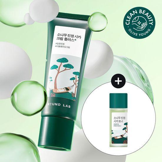 ROUND LAB Pine Calming Cica Cream Plus 60ml (+Toner 20ml)
