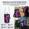 Sport Armband For Smartphone Running Fitness Waist Bag 3-In-1 Design Touch Screen Window Reflective Strips