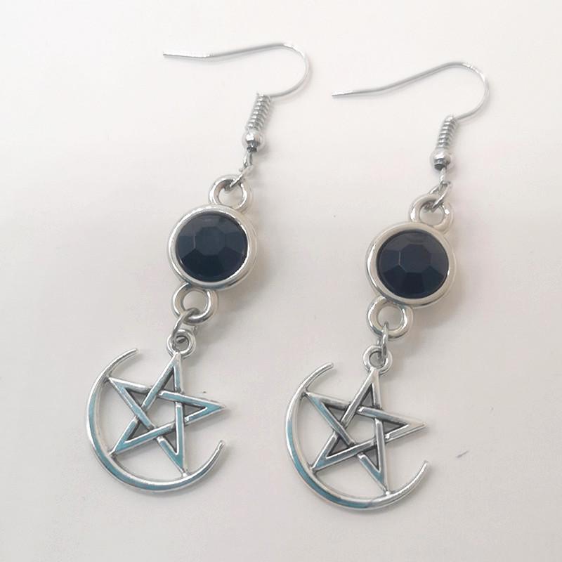 European Gothic Star Dagger Earrings – Supernatural Friendship Gift