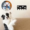 1pc Walking Paws Key Rack Hanger & Dog Leash Organizer - 9 Inch/6 Inch Metal Wall Art for Wall Hanging and Hooks