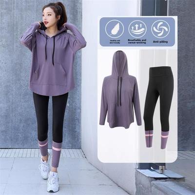 Dámské sportovní oblečení pro jógu a pilates - Podzimní dvoudílný oblek 2024