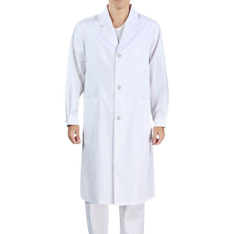 Doctor Work Clothes Nurse White Long Sleeves Men And Women In A Variety Sizes Of