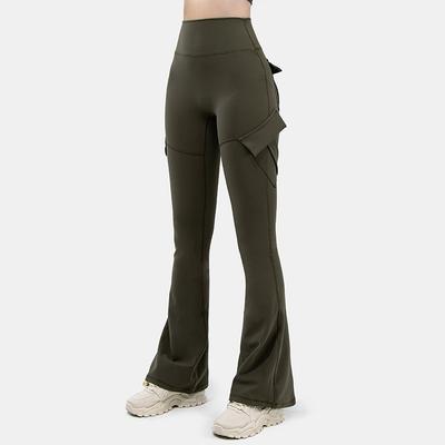European and American Wide Leg Pants Tight Work Pants High Waisted Flared Pants Yoga Pants