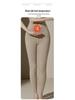 Women's High-Waisted Warm Slimming Seamless Pants for Autumn and Winter