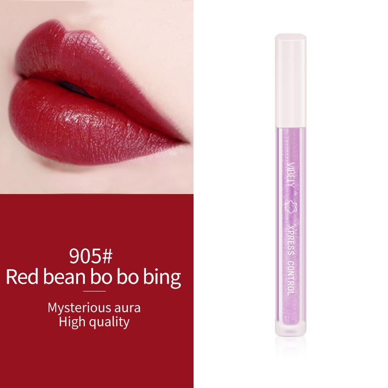 VIBELY Young Girl Fantasy Transparenter Spiegel Wässrige Lippenglasur Feiner Glitzer Perlmutt-Lipgloss Antihaft-Lipgloss-Grundierung