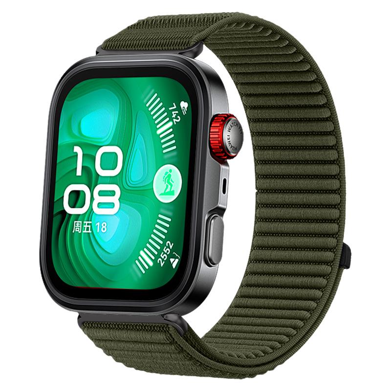 Field Nylon Loop Strap for Huawei Watch Fit 4 Pro Woven Sports Smartwatch Wristband for Huawei Watch Fit 3/4 Bracelet Watchband
