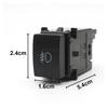 AVAZBQGB 1PC Power Auto LED Light Front Fog Light Switch Push Button Switch Retrofit