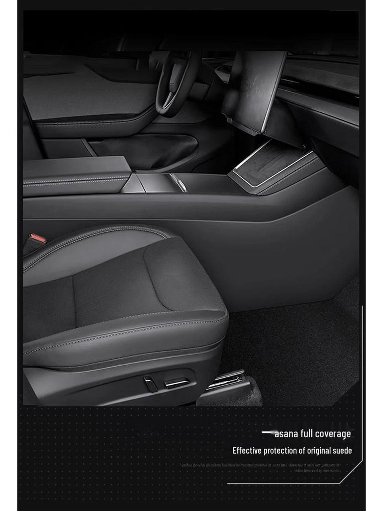 Tesla Model Y 25 New Version: Center Console Anti-Kick Pads - Protective Interior Panels, Model Y Accessories